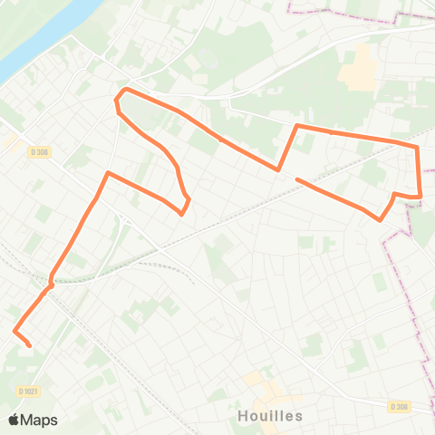 Île-de-France Mobilités Lycée Evariste Galois <> ︎Boul. de Bezons map