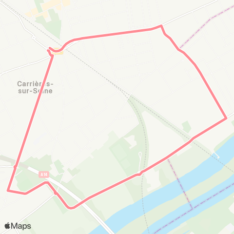 Île-de-France Mobilités Gare de Houilles / Carrières-s/-Seine <> ︎Gare de Houilles / Carrières-s/-Seine map