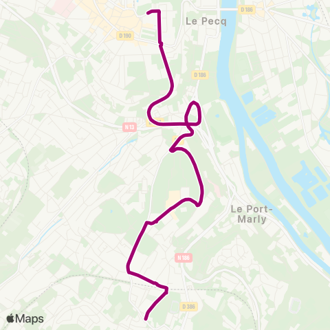 Île-de-France Mobilités Rue Thiers <> ︎Mairie map