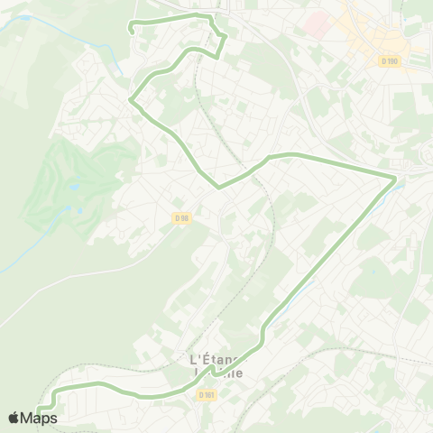 Île-de-France Mobilités Gare de St-Germain-en-Laye / Rue Thiers <> ︎Gare de St-Nom-la-Bretèche map