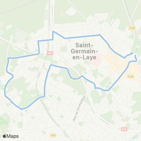 Île-de-France Mobilités Gare de St-Germain-en-Laye <> ︎Gare de St-Germain-en-Laye map