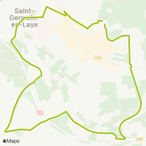 Île-de-France Mobilités Gare de St-Germain-en-Laye <> ︎Gare de St-Germain-en-Laye map