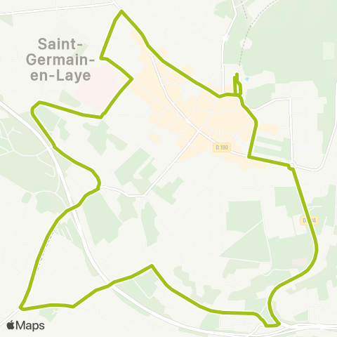 Île-de-France Mobilités Gare de St-Germain-en-Laye <> ︎Gare de St-Germain-en-Laye map