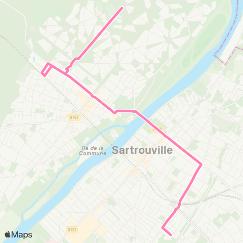 Île-de-France Mobilités Place Napoléon <> ︎Lycée Evariste Galois map