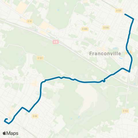 Île-de-France Mobilités Gare de Franconville <> ︎Gare de Cormeilles en Parisis map