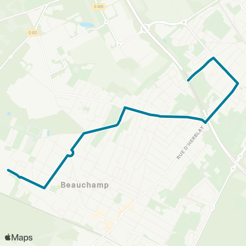 Île-de-France Mobilités Collège Montesquieu <> ︎Esplanade map