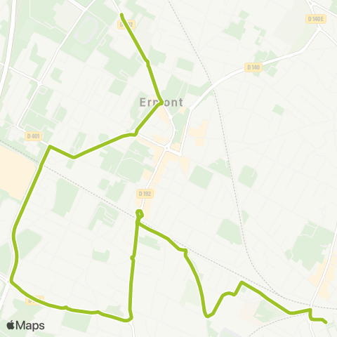 Île-de-France Mobilités Gare d'Ermont-Eaubonne <> ︎Les Espérances map