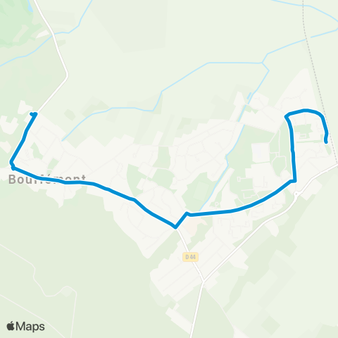 Île-de-France Mobilités Ctre Médical <> ︎Gare de Bouffémont Moisselles map