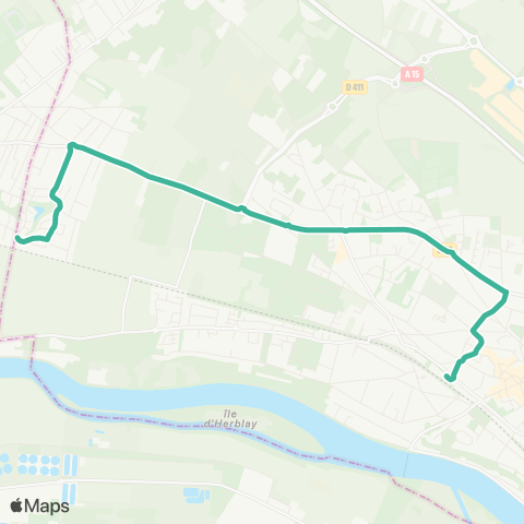 Île-de-France Mobilités Gare d'Herblay <> ︎Comédie Française map