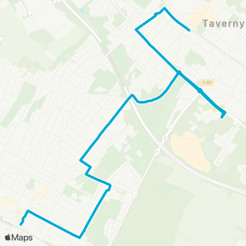 Île-de-France Mobilités Gare de Montigny / Beauchamp <> ︎Gare de Taverny map