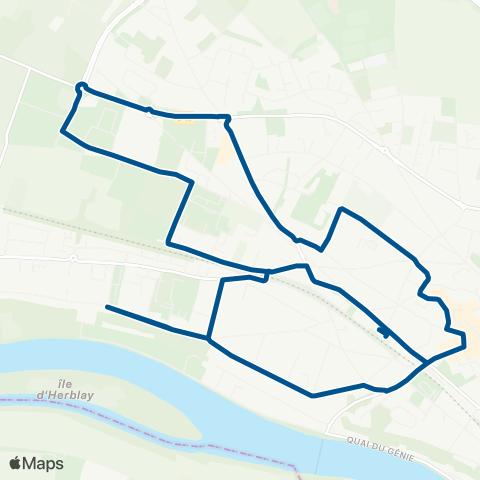 Île-de-France Mobilités Gare d'Herblay <> ︎Gare d'Herblay map