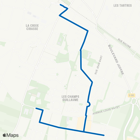 Île-de-France Mobilités Gare de Cormeilles en Parisis <> ︎Collège Louis Hayet map