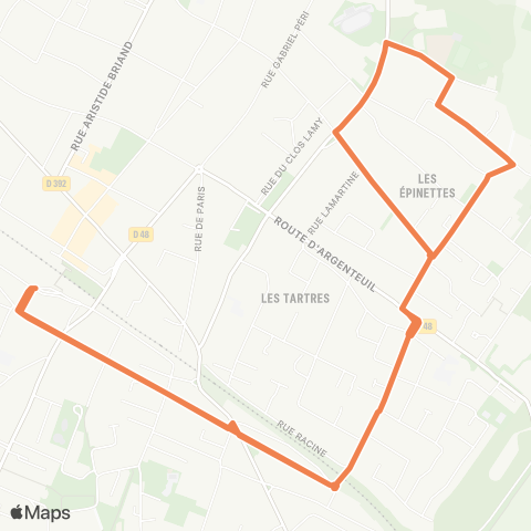 Île-de-France Mobilités Gare de Cormeilles en Parisis <> ︎Gare de Cormeilles en Parisis map