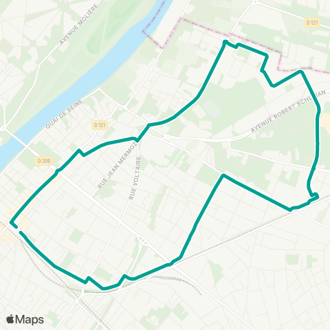 Île-de-France Mobilités Gare de Sartrouville <> ︎Gare de Sartrouville map