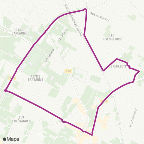 Île-de-France Mobilités Gymnase <> ︎Marché map