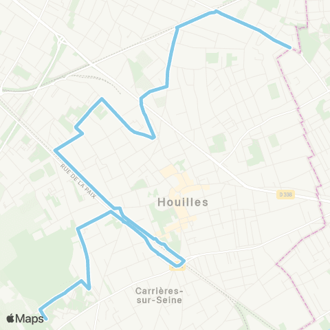 Île-de-France Mobilités Plateau <> ︎Lycée les Pierres Vives map