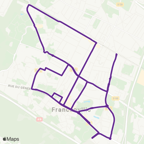 Île-de-France Mobilités Gare de Franconville <> ︎Gare de Franconville map
