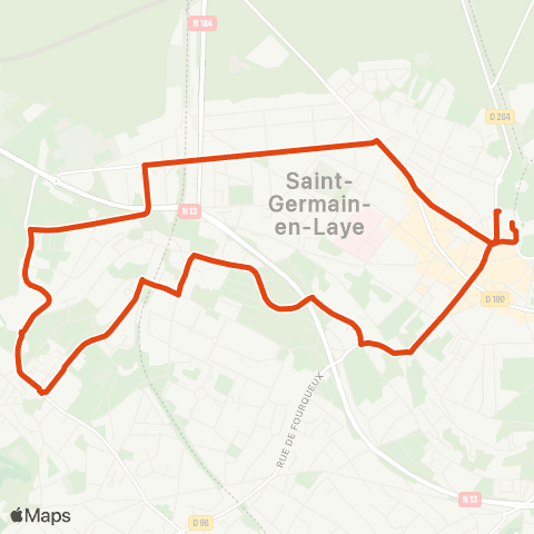 Île-de-France Mobilités Gare de St-Germain-en-Laye <> ︎Gare de St-Germain-en-Laye map