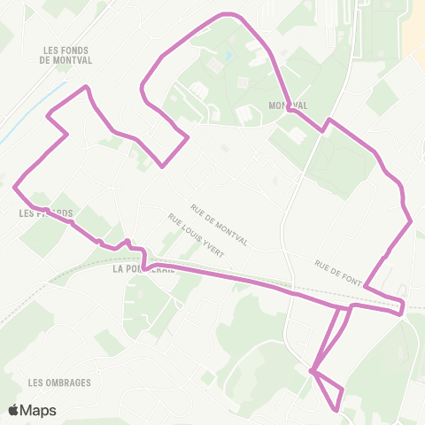 Île-de-France Mobilités Gare de Marly-le-Roi - Bèque <> ︎Gare de Marly-le-Roi - Bèque map