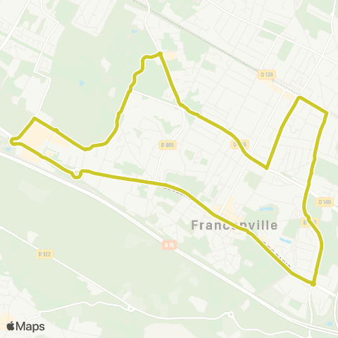 Île-de-France Mobilités Gare de Franconville <> ︎Gare de Franconville map