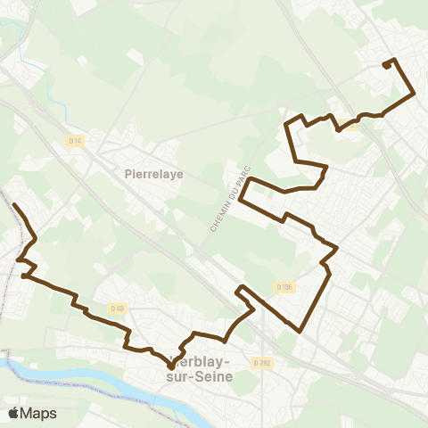 Île-de-France Mobilités Gare de Bessancourt <> ︎Buttes Blanches map