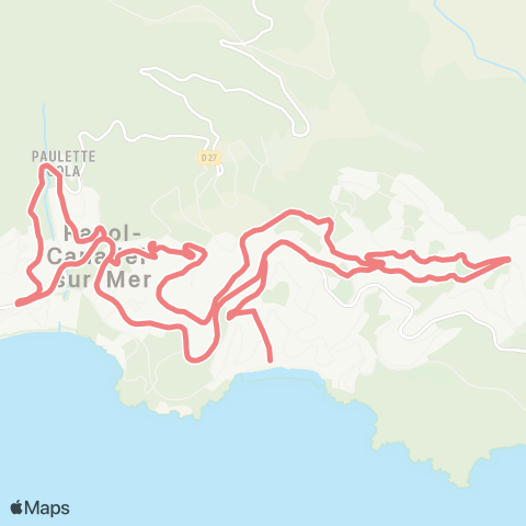 Navette du Rayol-Canadel-sur-Mer  map