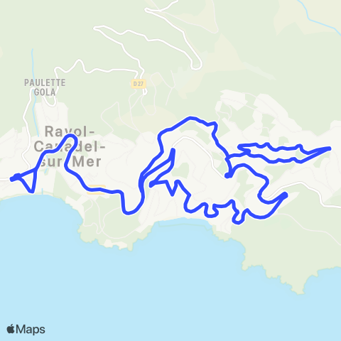 Navette du Rayol-Canadel-sur-Mer  map