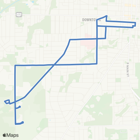 Richland County Transit Glessner / Marion map