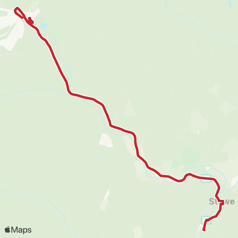 RCT Mountain Road Shuttle map