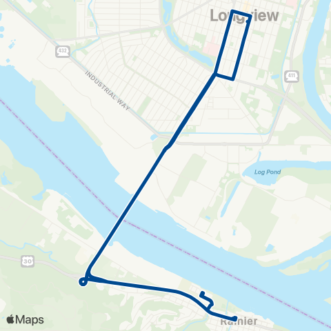 RiverCities Transit  map