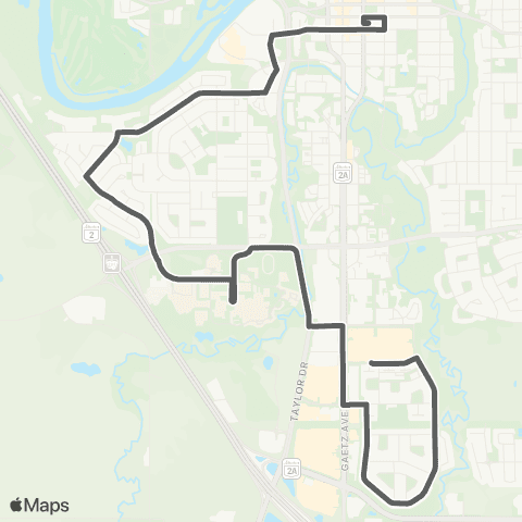 RDT Westpark-College-Bower map