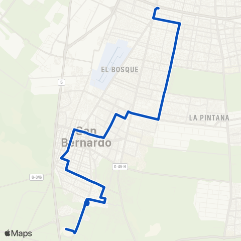 Red Nos - (M) la Cisterna map