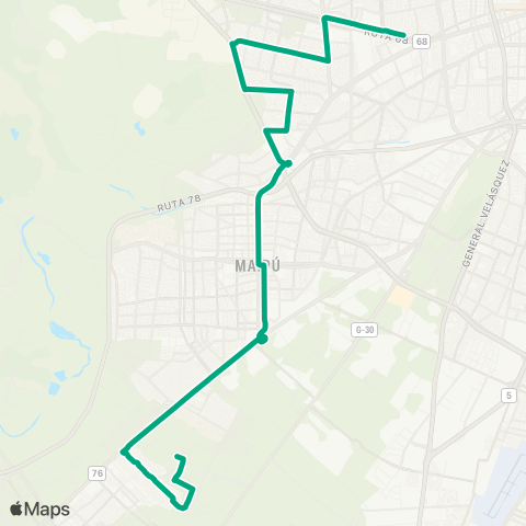 Red (M) Pajaritos - Ciudad Satelite map