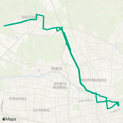 Red Lo Marcoleta - Plaza Italia map