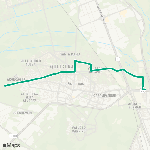 Red Lo Marcoleta - (M) los Libertadores map