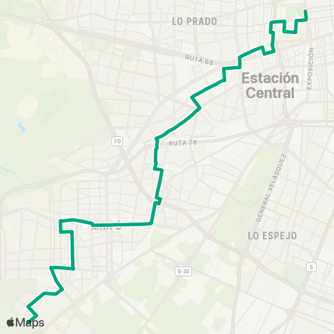 Red Villa los Heroes - (M) Quinta Normal map