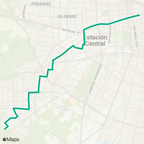 Red Villa los Heroes - Alameda map