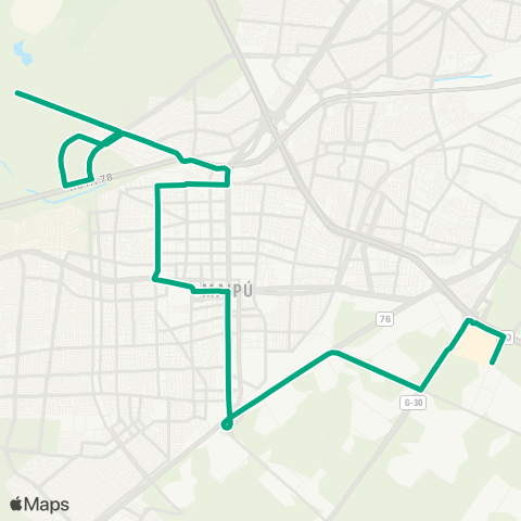 Red Pueblito la Farfana - Mall Plaza Oeste map