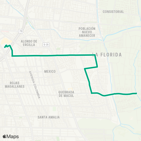 Red (M) Bellavista de la Florida - Jardin Alto map