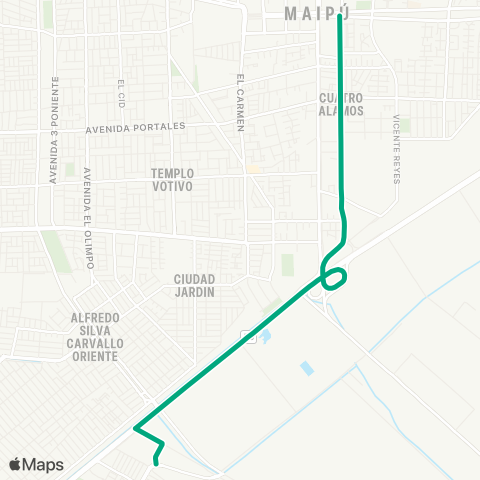 Red Villa el Abrazo - (M) Plaza Maipu map