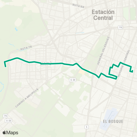 Red Rinconada - (M) lo Ovalle map