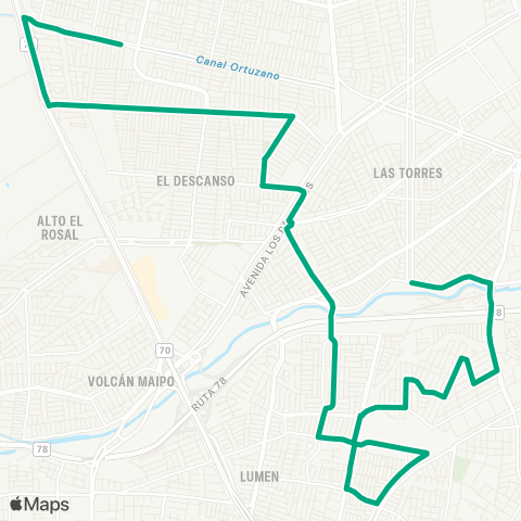 Red Valle Verde - Marta Ossa Ruiz map