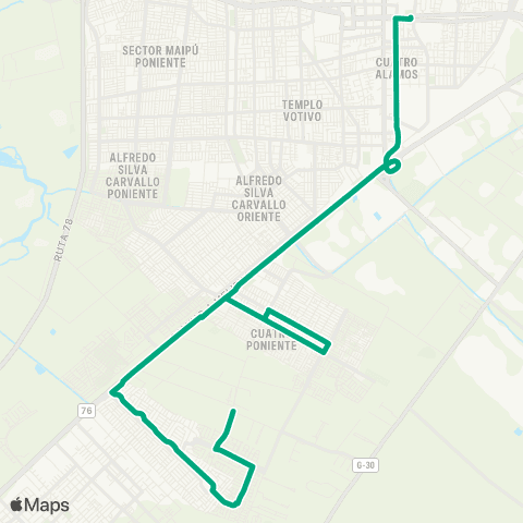 Red Ciudad Satelite - (M) Plaza Maipu map