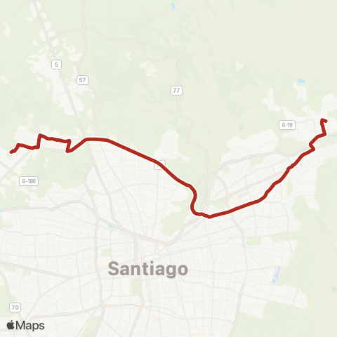 Red Quilicura - la Dehesa map