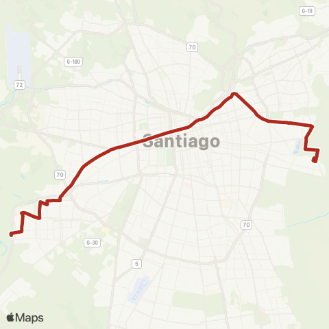 Red Maipu - la Reina map