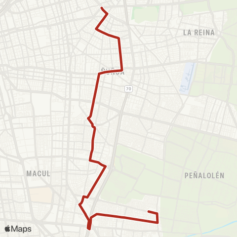 Red San Luis de Macul - (M) Francisco Bilbao map