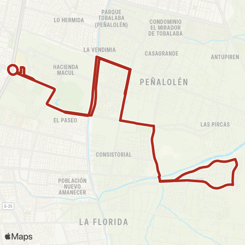 Red (M) Quilin - Alto Macul map