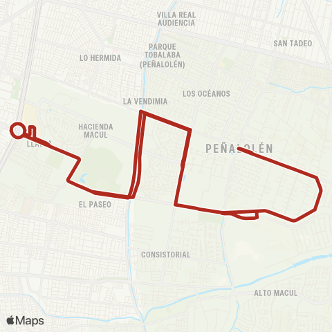 Red (M) Quilin - las Pircas map