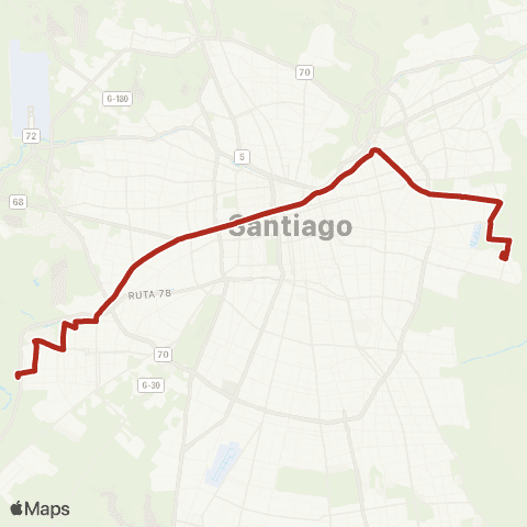 Red Maipu - la Reina map