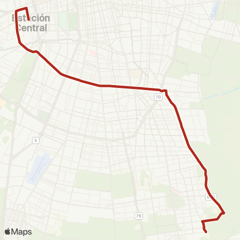 Red (M) las Rejas - San Carlos Oriente map